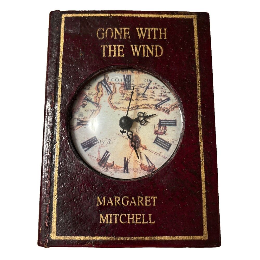 Gone With The Wind Clock Wood Trinket Box Book Margaret Mitchell PARTS ONLY